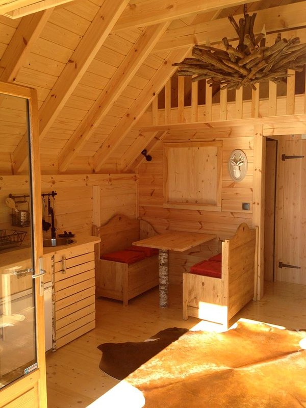 Unusual Wooden Hut for 4/5 people