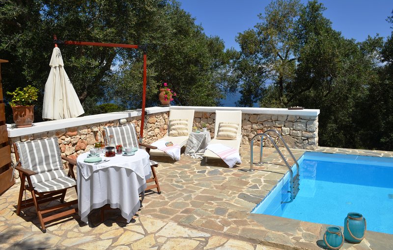 Paxosblue. Sea View Unique studio with private pool.
