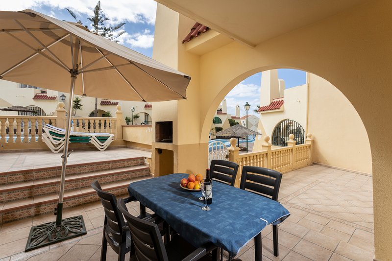  2 bedroom villa Costa Adeje Tenerife. Poolside south facing ground floor