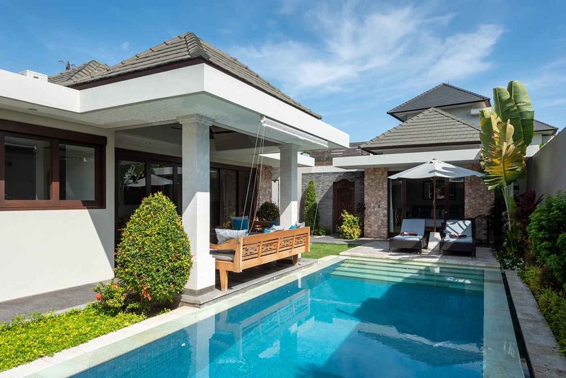 On the beach in Sanur: VILLA SIXTEEN KEJORA: Cool Bali Villas