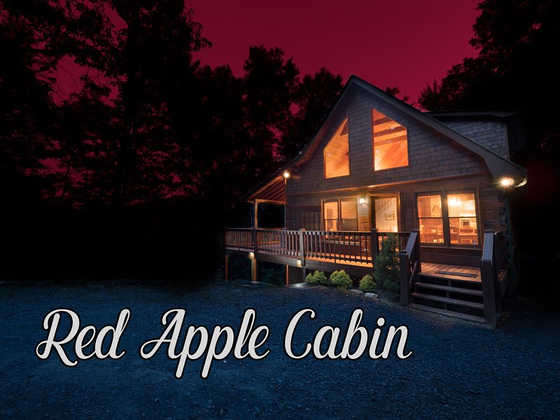 Red Apple Cabin atop the Blue Ridge Mountains Of GA | Spa | Fireplace | 2 acres!