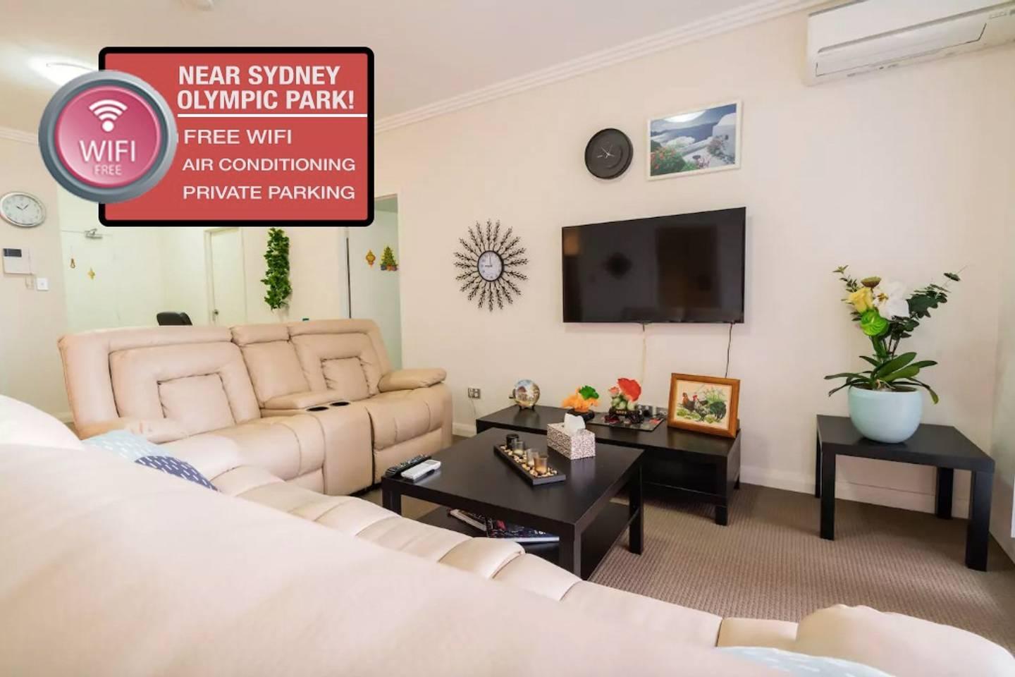 Sydney Olympic Park 3 BR Apartment w Parking